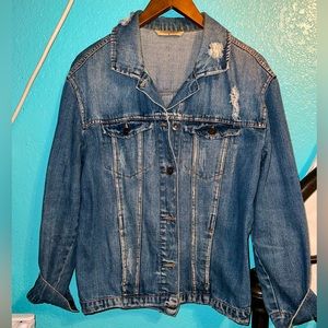 Distressed Denim Jacket